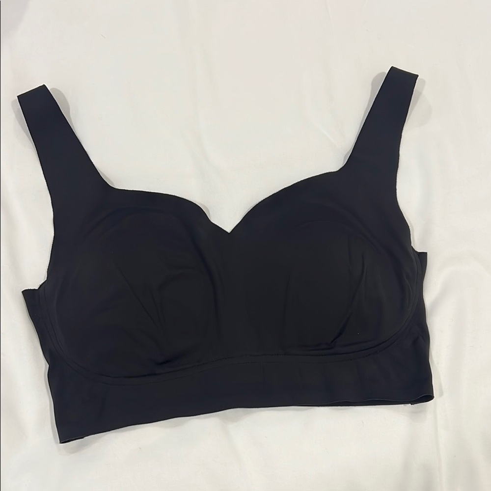 Rhonda Shear Black Seamless Support Bra - Size MED